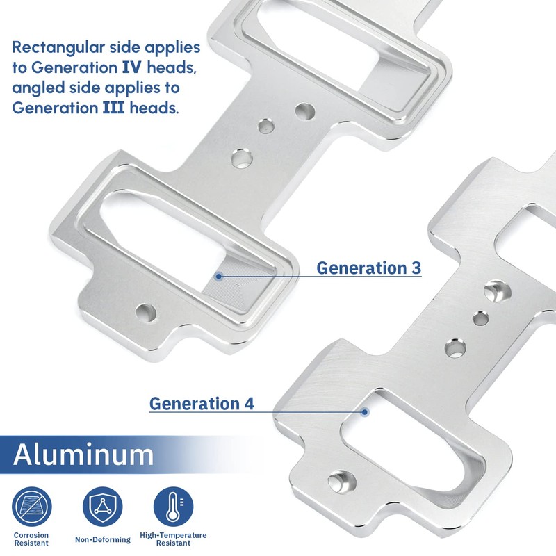 PQY Rectangle Intake Manifold Adapter Plates For LS1 Cathedral Port