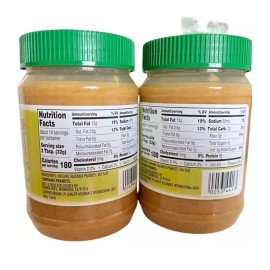 TJ's Trader Joe's Organic Creamy Salted Peanut Butter Valencia 16 oz Pack of 4