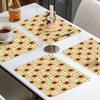 RUSPEPA 50 Pack Paper Place Mats, Sunflower Design Disposable Paper