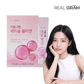 Realgram [Realgram][Realgram] 1 box of Verisol Collagen, 2g x 30 packets (60g) containing 1,000mg / [리얼그램][리얼그램] 1,000mg 함유 2g x 30포 (60g) 베리솔 콜라겐 1박스