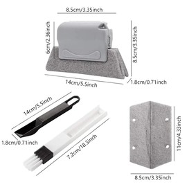 11Pcs Window Cleaning Brushes,Window Groove Cleaning Tool,Window Door Track Groove Corner Gap Cleaning Brush,Window Groove Cleaning Brush,Window or Sliding Door Track Cleaning Brush, Tile Lines Brush
