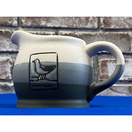 Unbranded New Handcrafted Stone Cape Style Creamer Cup with Handle / Seagull Design