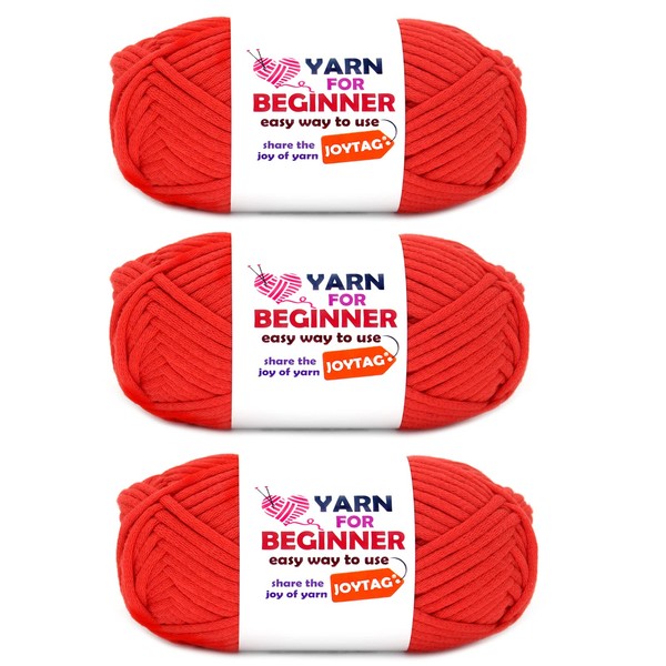 Red Yarn for Crocheting and Knitting Cotton Crochet Knitting Yarn