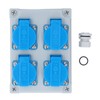European Wall Socket 4P IP44 Waterproof Building Power Distributor for