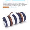 sapsisel 80 x 80 Picnic Blanket Extra Large Waterproof and