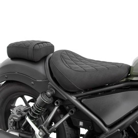 Motorcycle Front Rider Rear Passenger Seat for Rebel CMX 500 300 CMX500 CMX300 2017-2026 Pressure Relief Soft Pillion Saddle Cushion Pad, Black