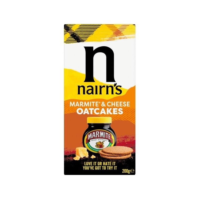 Nairn's Marmite & Cheese Oatcakes 200g (Pack of 3)