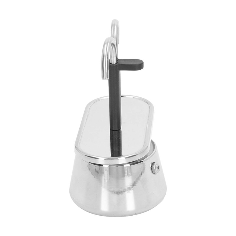 Moka Pot 100ml Dual Pipe Stainless Steel Durable Food Grade