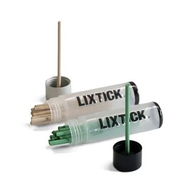 LIXTICK POKET INCENSE (GREEN & WHITE) SET/Portable Incense in Case, Set of 2