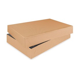 Feronia Packaging Apparel Boxes 2 Pack Men Shirt Box Women Dress Boxes Premium Gift Wrap and Art Supplies for Birthdays, Holidays, or Presents (Kraft)