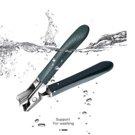 Boutique Nail Clippers for All Kinds of Thick Fingernails and toenails. Professional Nail Clippers for Men, as Well as Toe Nail Clippers. Stainless Steel Wide Opening, Super Sharp… (Greener)