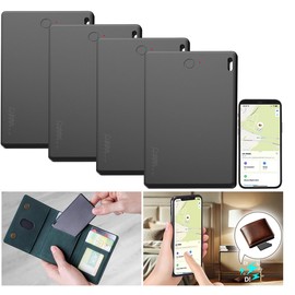 Callstel Key Locator: Set of 4 Key Finders, Wireless Charging Function, Credit Card Format (Key Fob Locator, Locator, Key Chain)