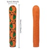 Alignment Stick Head Cover, Orange PU Leather Full Orange Fruit