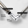 sourcing map Shower Shut Off Valve, G1/2 Brass Shower Flow