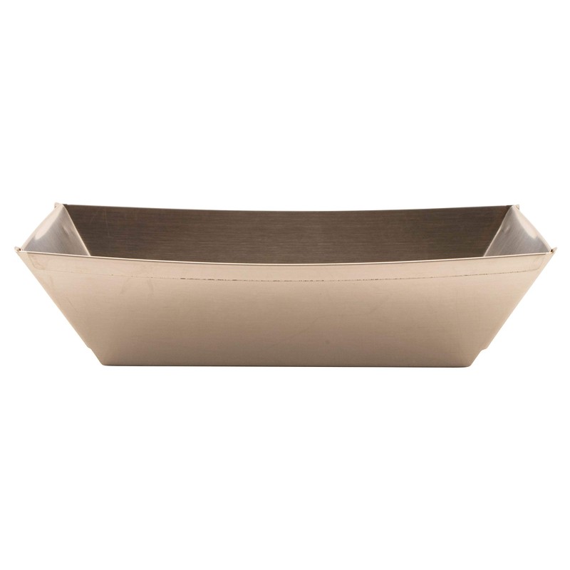 Stainless Steel French Fry Boat Tray, by GET 4-80868 (Qty,1)