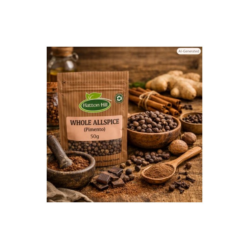 Allspice Berries Whole (Pimento) 100g by Hatton Hill