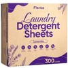 Lavender Laundry Detergent Sheets Travel Eco-friendly 300 Loads Fisroa Clothes