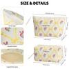 HAOGUAGUA 2 Pieces Makeup Bag, Small Large Quilted Cosmetic Bag,