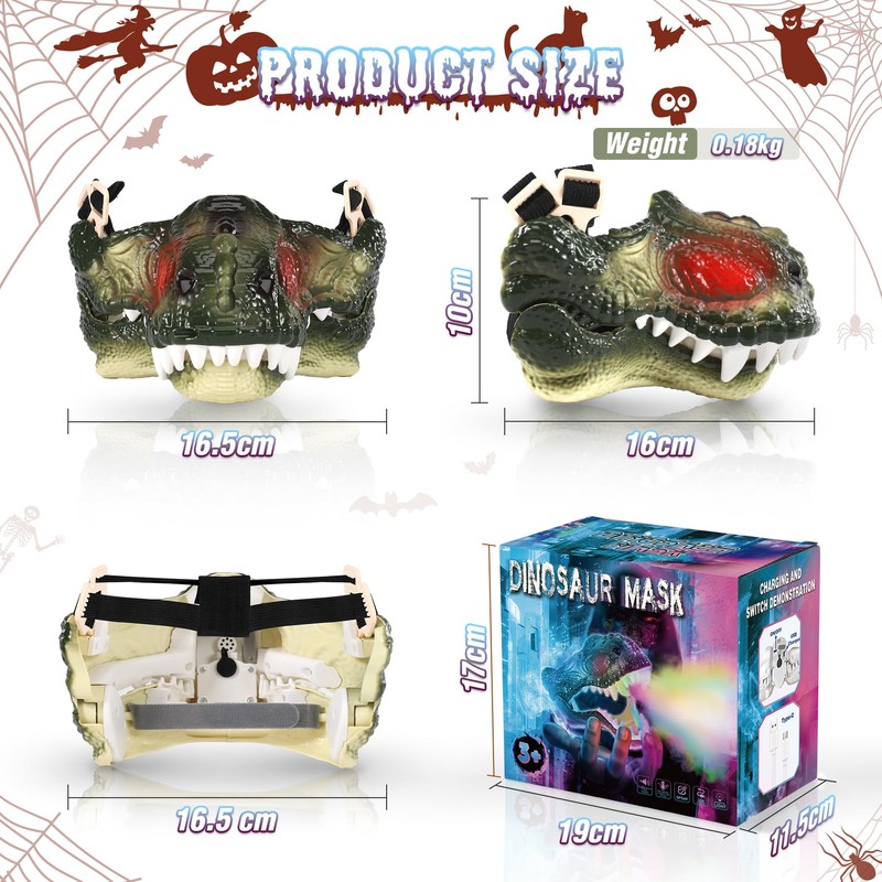 Lovchil Dinosaur Mask