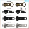 24 Pcs #5#7 Zipper Sliders Replacement Zipper Pull Repair Kit