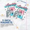 (2 Pack) Anxiety On Off Switch Magnets - Skeleton Hand