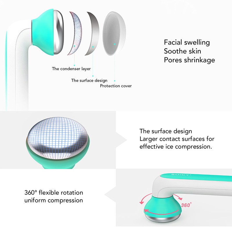 Cooling Roller Portable Relief Facial Puffiness Massage Ice Roller for