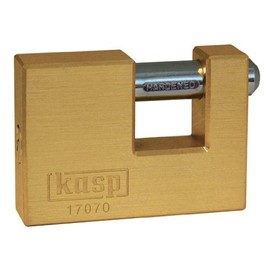 Kasp 170 Brass Shutter Lock - 70 Millimeters