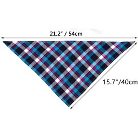 Dog Bandanas, Segarty 30 PCS Bulk Triangle Dog Scarves, Plaid Cloth Bandanas Dog Kerchiefs for Small Medium Dogs Puppies, Pet Scarf Fall Handkerchiefs Bib, Grooming Gift