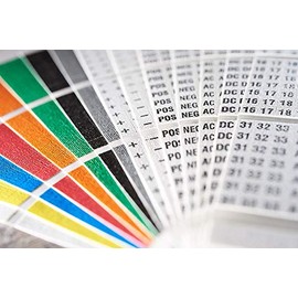 Hellermann Tyton TCWM3 Handi-Pak, 10 Markers Each 1-45, White by Hellermann Tyton