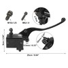 Motoforti Front Black Motorcycle Brake Master Cylinder Pump Lever for