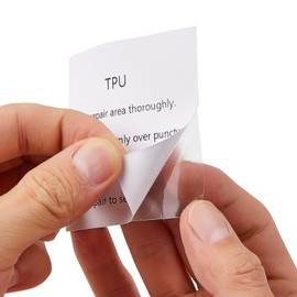 Tent Repair Kit, Air Bed Repair Patches - 7 x 7 cm Clear Waterproof Puncture Repair Tape (5)