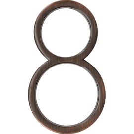Distinctions by Hillman 844693 5-Inch Floating Mount House Bronze, Number 8