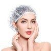 200 PCS Disposable Shower Caps, Plastic Clear Thickening and Thick