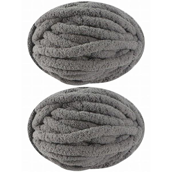 DISDADA Thick Wool for Hand Knitting, 2 Pieces, 500 g,