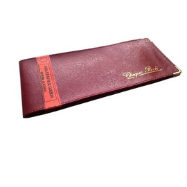 AKSHIDE Burgundy Folding Leather StyleCheque Book Holder /Leather Style Cheque Book Cover