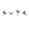 4PCS Ukulele Tuning Peg Chrome Color Metal Ukulele Machine Head