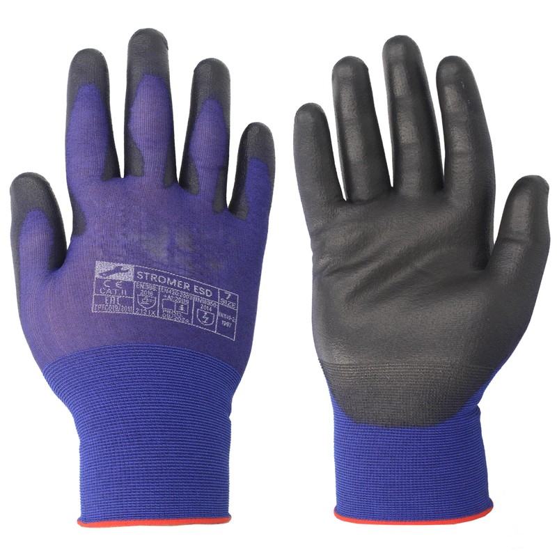 Minadax ESD Electrostatic Gloves - 2 Pairs, Size L/9 -