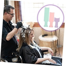 LALAFINA 3 Piezas Tabla Para Teñir y Teñir El Cabello Paleta Para Teñir El Cabello Peine Balayage Tablero De Color De Pelo Con Dientes El Plastico Herramienta De Peluquería Peine De Tabla