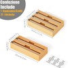 TLBB Aluminium Foil Dispenser for Bamboo Wood Packaging, 2 in