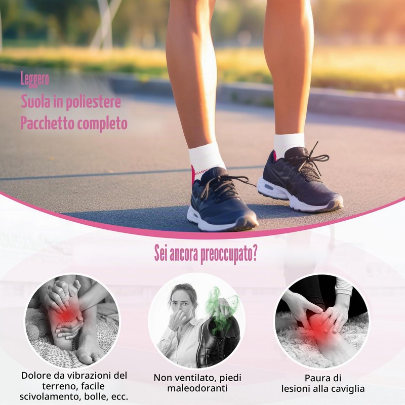 Zssxysm 3 Paia Calze Compressione Graduata Donna e Uomo, Calze