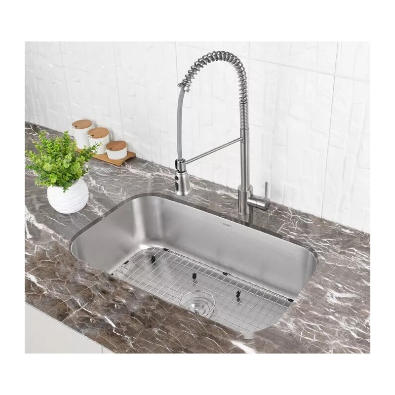 Ruvati 30-inch Undermount 16 Gauge Single Bowl Kitchen Sink- RVM4250