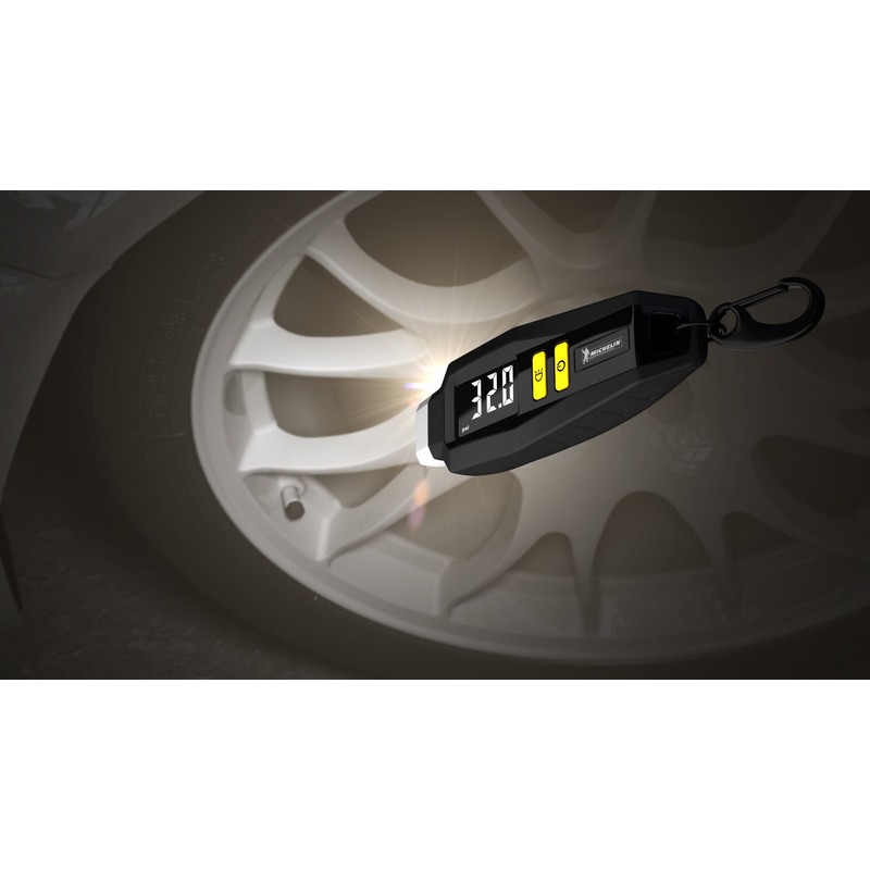 Michelin 12290B Digital Tyre Pressure Gauge With Key Ring