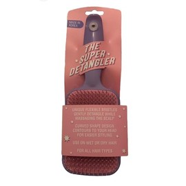 The Super Detangler Hair Brush by Swissco (Retro Color Block Pink & Purple)