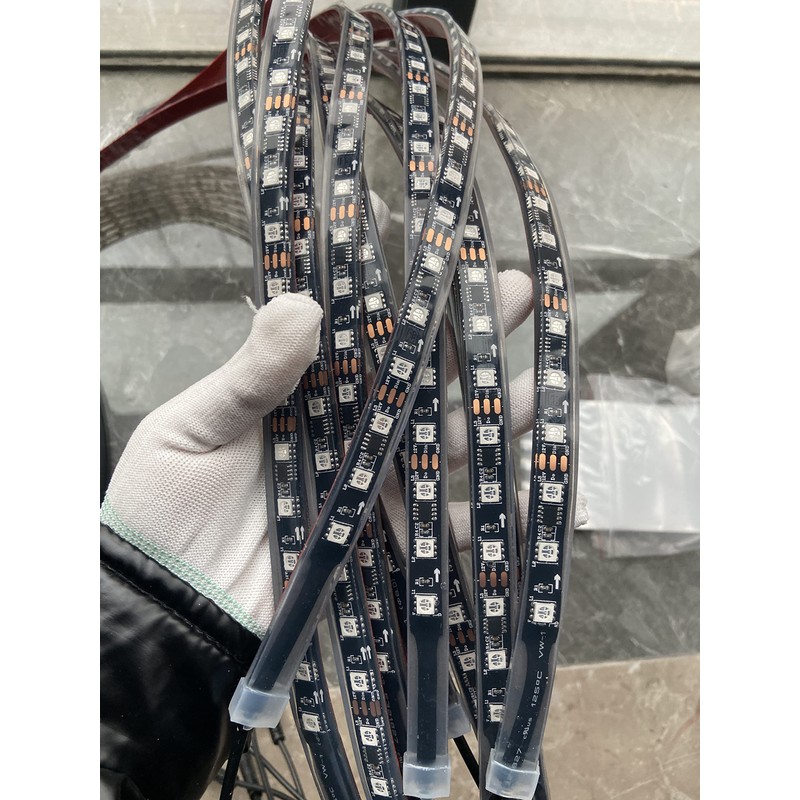Tzvmny 6PCS 1FT 30CM Single Row Dream Color Chasing Flow