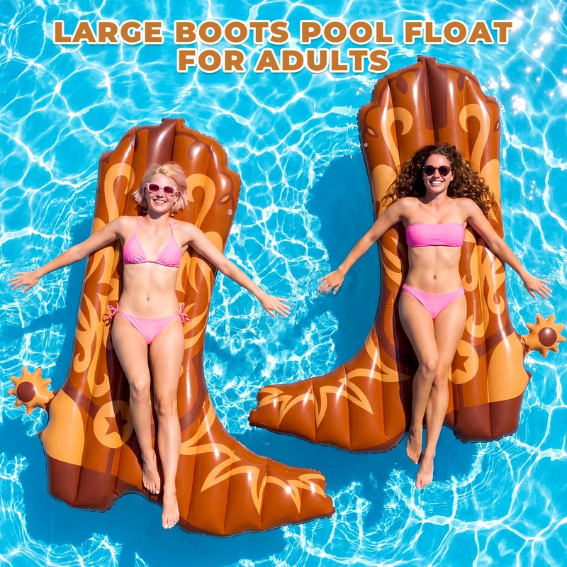 Pool Float,6 Ft Cowgirl Boot Pool Float for Adults Funny