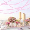 UNIIDECO 8 Rolls Crepe Paper Streamers, Light Pink Streamers Party