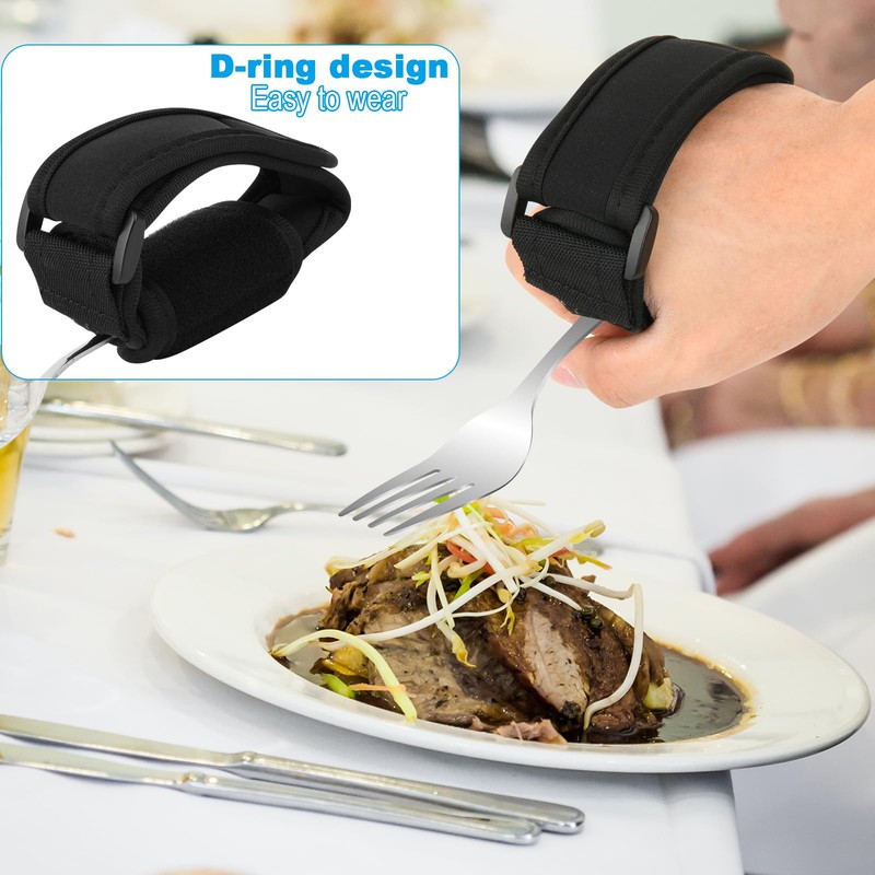 Beautyflier Universal Cuff Utensil Holder Strap for Hand Grip, Adaptive