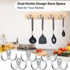 6 PCS Double Prong Robe Hooks Dual Coat Hooks Door