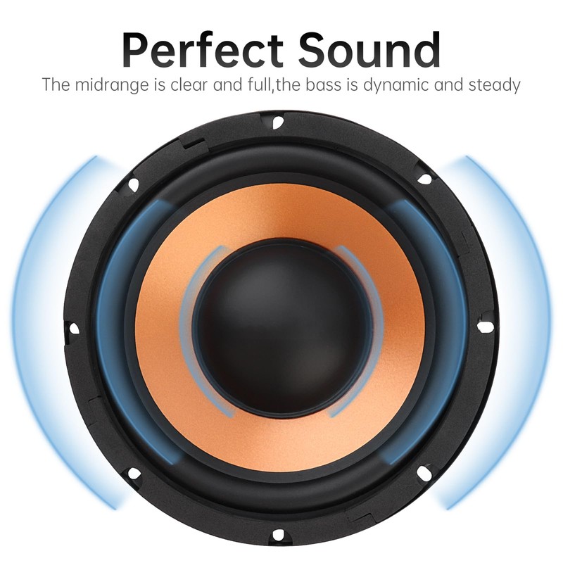 DriSentri 8 Inch Bass Loudspeaker Woofer Speaker, 2 Pieces Car