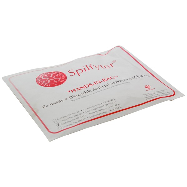 Spilfyter 690321 Polyethylene Specialty Spill Control Large Hands-In-Bag Atmospheric Chamber,
